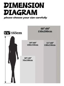 1pc Letter & Dinosaur Print Blanket - Multicolor - View 5