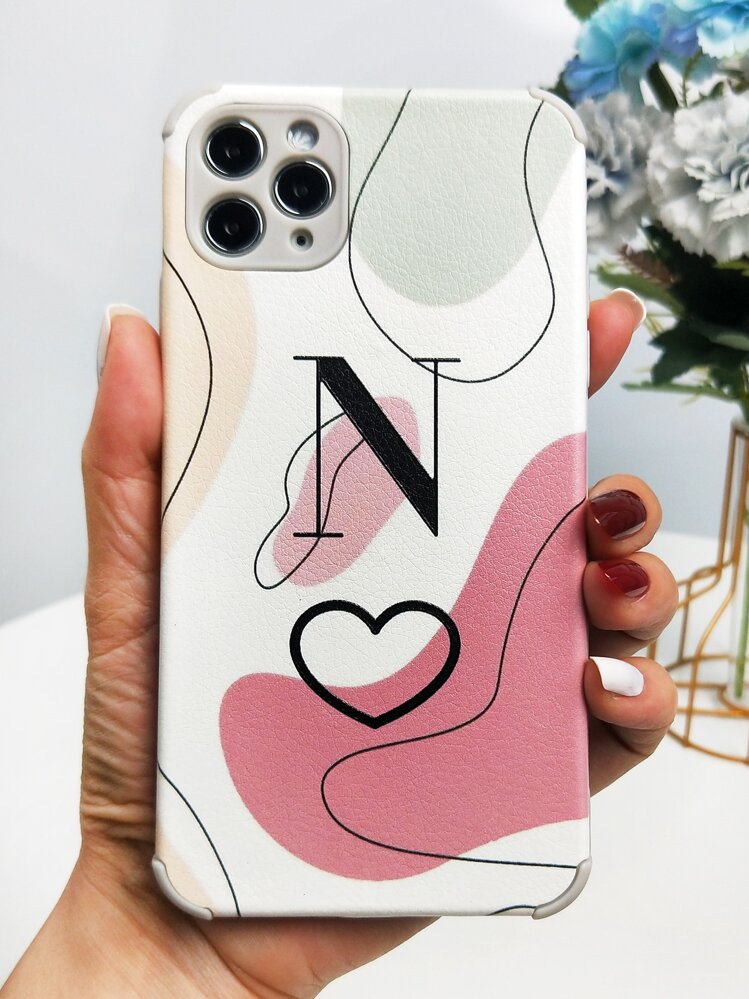 Letter Graphic Phone Case - Multicolor - View 22