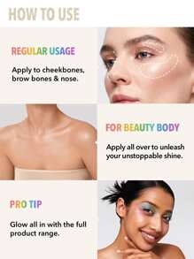 SHEGLAM Be Bold Be Hue Highlighter Powder - Multicolor - View 5