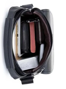 Men's Business Handbag Briefcase Conference Bag Men's Shoulder Bag Crossbody Bag File Computer Bag Leather Bag For Commute Going Out Anti Theft Waterproof Gifts For Men PU Leather Business Casual Minimalist Portable Men Gifts Side Bag Sling Bag Outdoor Dad Gifts Father Gifts Men Gifts Present Valentines Gifts  Square Bag For Holiday Travel Essentials Summer Gifts For Boyfriend College Bag Fathers Day Gifts Halloween Christmas Men Bag School Bag Student Bag Book Bag Scream Messenger Bag Fall - Black - View 3