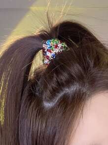 Goma para el pelo de colores con diseño de cuenta - Multicolor - Ver 4