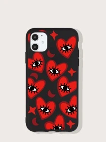 心形图案手机壳，国际版，非国内版 - 彩色 - 查看 1