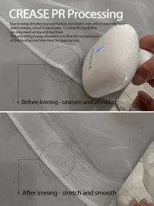 Extra Long Bridal Veil For Wedding - White - View 3