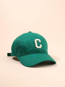 字母刺繡棒球帽 - 綠色 - 查看 3