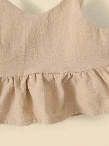 Baby Girl 3pcs Ruffle Hem Cami Top - Multicolor - View 8