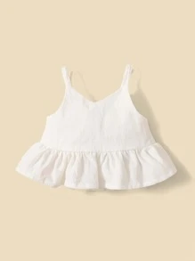 Baby Girl 3pcs Ruffle Hem Cami Top - Multicolor - View 9