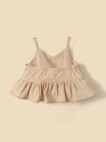 Baby Girl 3pcs Ruffle Hem Cami Top - Multicolor - View 11