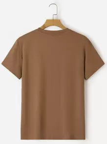 Manfinity Dauomo Men Solid Round Neck Tee