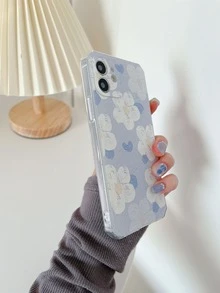 Flower Oil Painting Phone Case - Multicolor - View 4