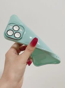 Solid Puffer Phone Case - Green - View 2