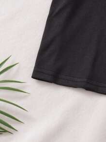 Girls Plants & Letter Graphic PJ Set - Multicolor - View 4