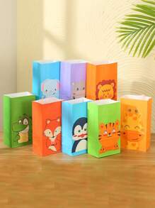 12pcs Cartoon Graphic Gift Bag - Multicolor - View 1