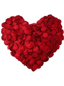 30入組人造玫瑰花瓣 - 紅色 - 查看 1