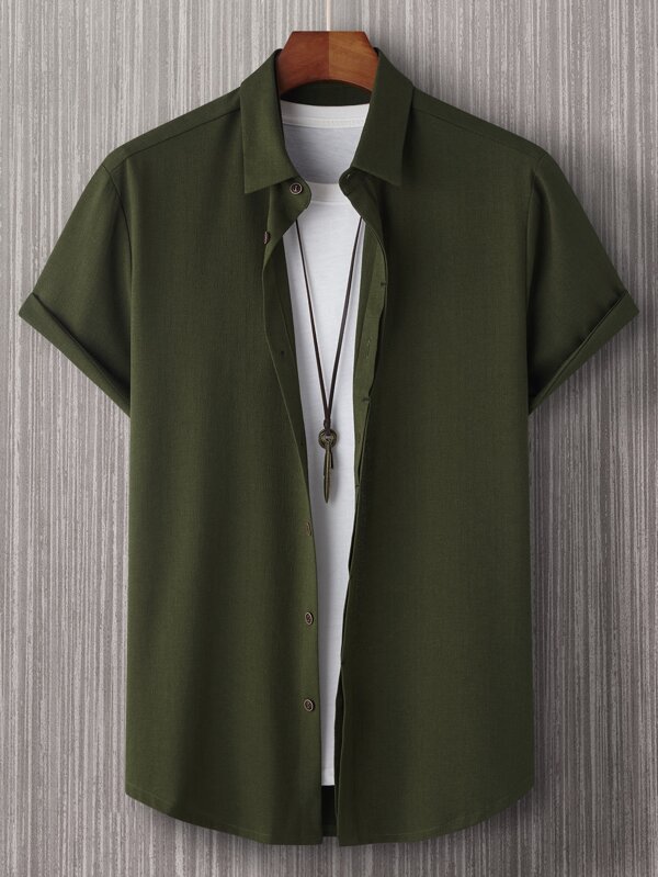 Manfinity Homme Robe ceinturée à imprimé feuille