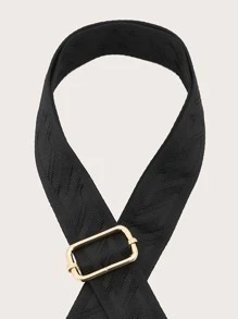 極簡刺繡細節包帶，包包配件DIY配件，可調節可替換的肩帶，時尚耐用 - 黑色 - 查看 5