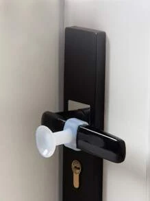 1pc Cản cửa chống va chạm màu rắn - trắng - Xem 1