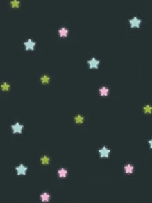 40入組星形在黑暗中發光隨機貼紙 - 彩色 - 查看 3