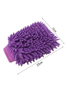 Plush Car Wash Mitt - Purple - View 4