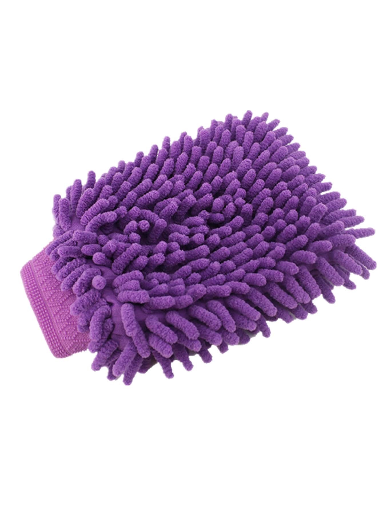 Plush Car Wash Mitt - Purple - View 1