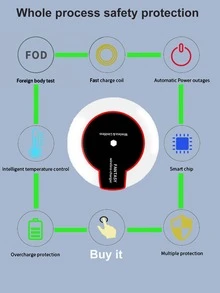 Cargador inalámbrico escritorio - Blanco - Ver 8