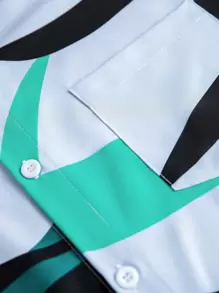 Manfinity RSRT Men Random Print Shirt & Shorts Without Tee - Multicolor - View 4