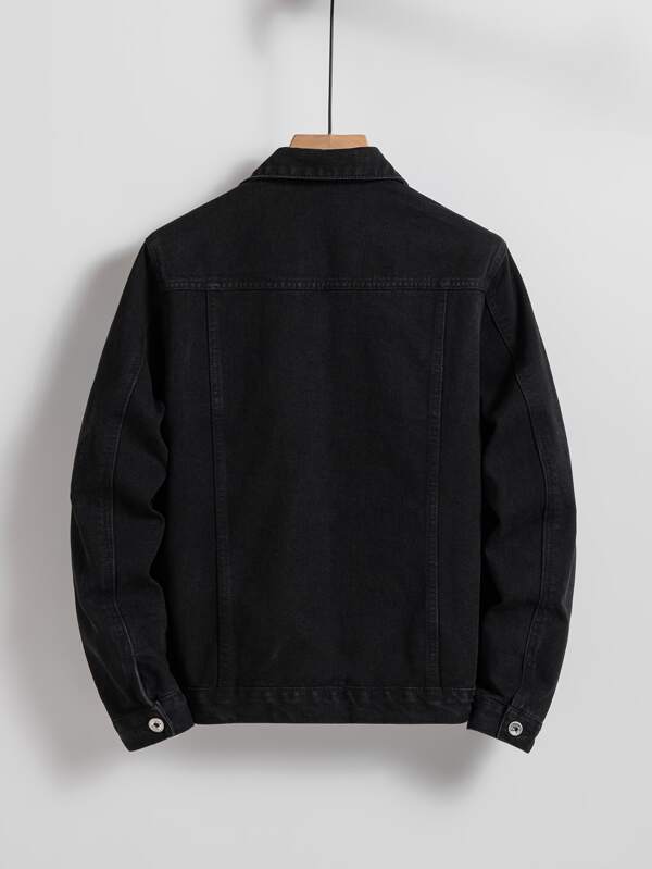 Manfinity Hypemode Men Flap Pocket Denim Jacket Without Tee SHEIN UK