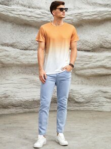 Manfinity Homme Men Ombre Print Tee