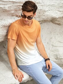 Manfinity Homme Men Ombre Print Tee