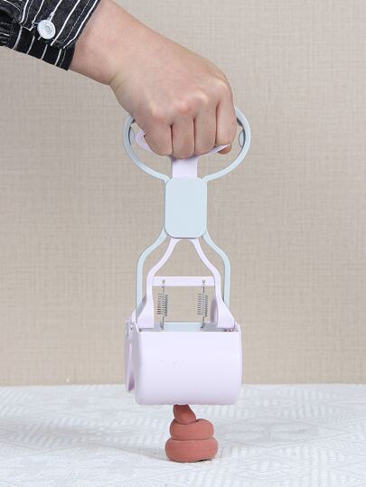 1pc Colorblock Pet Poop Picker