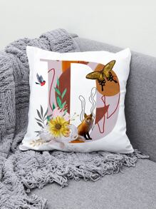 1入組動物和數字圖案靠墊套不附帶墊芯 - 彩色 - 查看 6