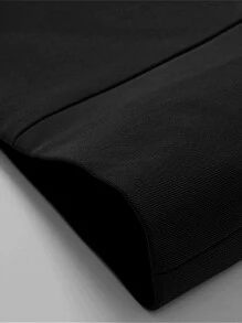 Manfinity Men Single Button Blazer - Black - View 4