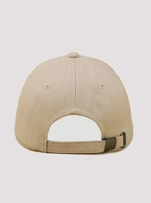 1pc Solid Color Minimalist Fashion Baseball Cap, Suitable For Men And Women, Perfect For Gifts And Daily Wear - Khaki - View 4