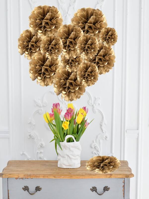 8pcs Tissue Paper Flower Ball, Baby Shower Birthday Party Decoration