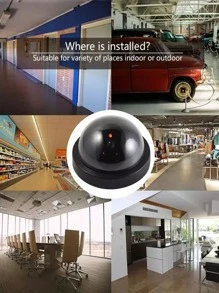 1pc Surveillance Camera Shaped Decoration Light - Black - View 4