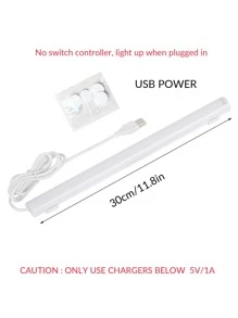 1入組櫃下20 Led30CM閱讀適用於學生 - 白色 - 查看 6