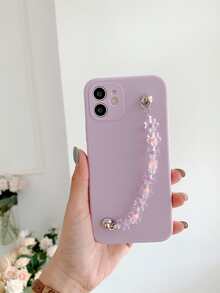 花朵手掌帶手機殼 - 紫色 - 查看 2