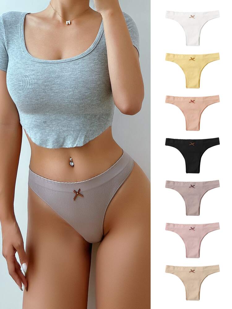 7 gói Bow Front Panty - Nhiều màu - Xem 6
