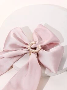 Faux Pearl Decor Scarf Buckle - Gold - View 3