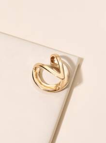 Faux Pearl Decor Scarf Buckle - Gold - View 2