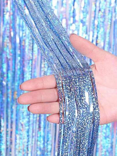 1pc Plastic PET Hanging Rain Curtain For Party Decorations