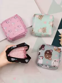 1 túi đựng băng vệ sinh nữ ngẫu nhiên, túi đựng băng vệ sinh, túi đựng mỹ phẩm, túi đựng đồ trang điểm cho nữ, túi đựng băng vệ sinh cho nữ, túi đựng đồ trang điểm, túi đựng mỹ phẩm, túi đựng đồ đi nghỉ, túi đựng đồ trang điểm dung tích lớn, hộp đựng đồ trang điểm, đựng son môi, cọ, chăm sóc da, điện thoại di động, tiền xu, đồ dùng nhỏ, dùng trong nhà, quà tặng, kỳ nghỉ và lễ hội, sử dụng đa chức năng, phong cách Boho - Nhiều màu - Xem 9