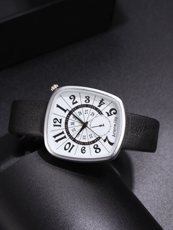 Minimalist Tonneau Pointer Quartz Watch SHEIN USA