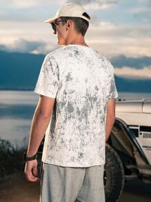 Hombres Camiseta de tie dye - Multicolor - Ver 2