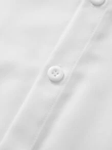 Manfinity Men Contrast Panel Shirt - White - View 4