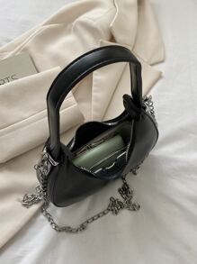 Women Plain Shoulder Underarm Hobos Bags Fashion Casual Waterproof,Lightweight,Business Casual Minimalist Hobo Bag For Teen Girls Women College Students,Rookies & White-Collar Workers Perfect For Office,College,Work ,Business,Commute - Black - View 4