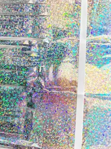 1 chiếc rèm dây nhựa PET hình giọt mưa dùng để trang trí tiệc - Bạc - Xem 4