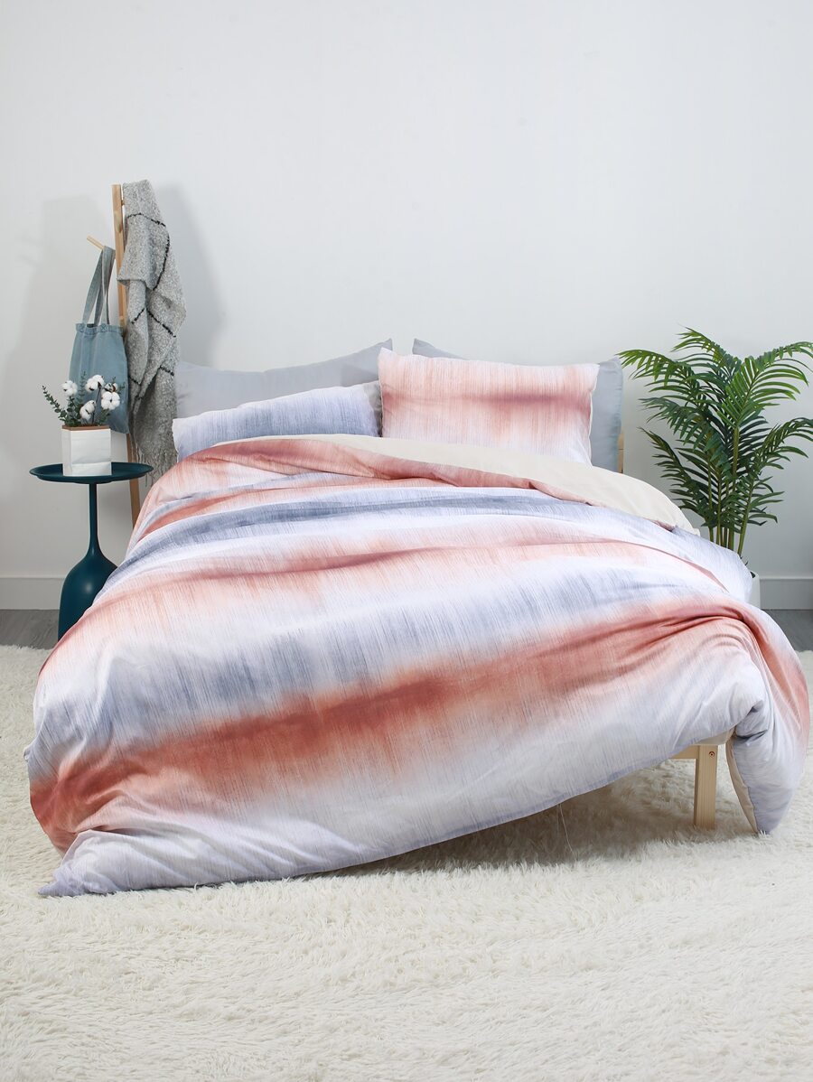 Graphic Pattern Duvet Cover Set Without Filler - Multicolor - View 1