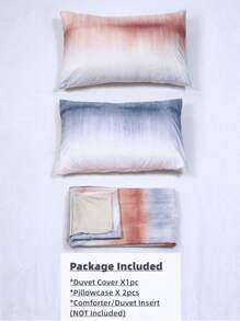 Graphic Pattern Duvet Cover Set Without Filler - Multicolor - View 3