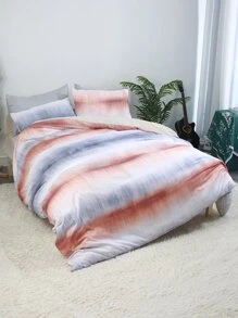 Graphic Pattern Duvet Cover Set Without Filler - Multicolor - View 7