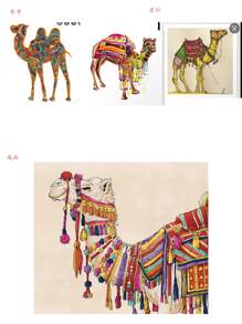 駱駝印花掛毯 - 彩色 - 查看 6